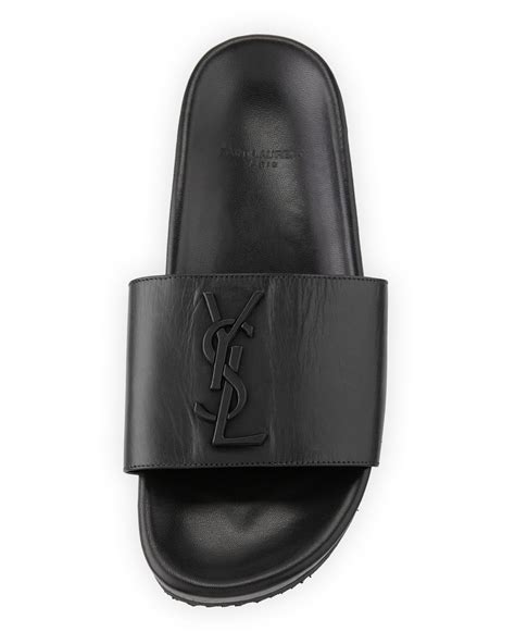 ysl slides black